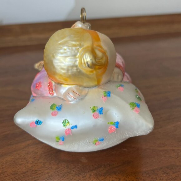 Kurt S. Adler Polonaise "Sweet Lullabye" Glass Baby Ornament 5" Komozja AP 1293 - Picture 6 of 17